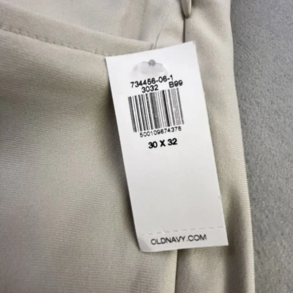 Old Navy Active Tech Hybrid Pants Mens 30x32 Tan Performance Stretch Golf NWT